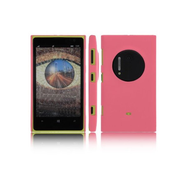 CUSTODIA BACK RIGIDA per NOKIA LUMIA 1020, EOS, 909, RM-875, RM-877, RM-876 COLORE ROSA