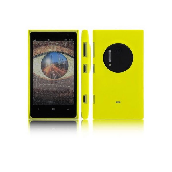 CUSTODIA BACK RIGIDA per NOKIA LUMIA 1020, EOS, 909, RM-875, RM-877, RM-876 COLORE GIALLO