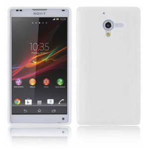 CUSTODIA GEL TPU SILICONE LUCIDA per SONY XPERIA ZL LTE, C6503, C6502, C6506, HSPA+, L35H COLORE BIANCO