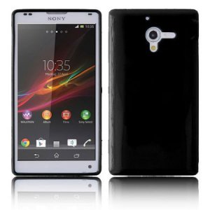 CUSTODIA GEL TPU SILICONE LUCIDA per SONY XPERIA ZL LTE, C6503, C6502, C6506, HSPA+, L35H COLORE NERO