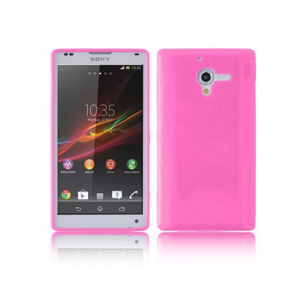 CUSTODIA GEL TPU SILICONE LUCIDA per SONY XPERIA ZL LTE, C6503, C6502, C6506, HSPA+, L35H COLORE ROSA