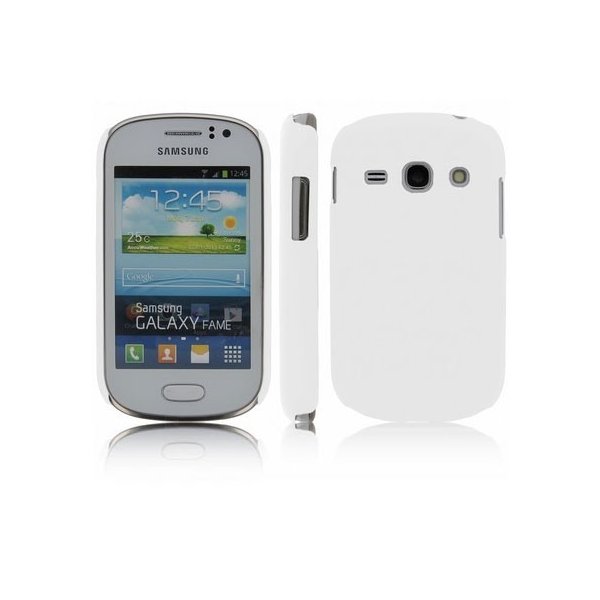 CUSTODIA BACK RIGIDA per SAMSUNG S6810 GALAXY FAME, S6812 GALAXY FAME DUOS COLORE BIANCO