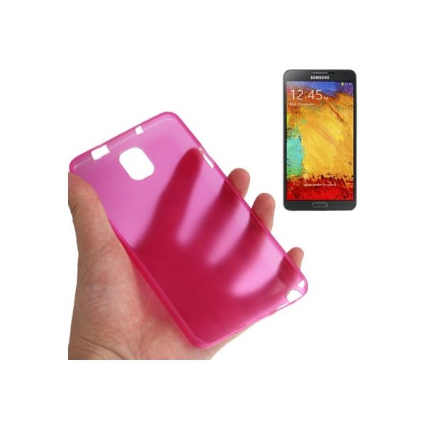 CUSTODIA BACK RIGIDA SLIM DA 0,3mm per SAMSUNG GALAXY NOTE 3, N9000, N9002, N9005 COLORE FUCSIA