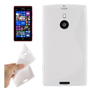 CUSTODIA GEL TPU SILICONE DOUBLE per NOKIA LUMIA 1520 COLORE BIANCO