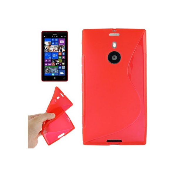 CUSTODIA GEL TPU SILICONE DOUBLE per NOKIA LUMIA 1520 COLORE ROSSO