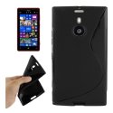 CUSTODIA GEL TPU SILICONE DOUBLE per NOKIA LUMIA 1520 COLORE NERO