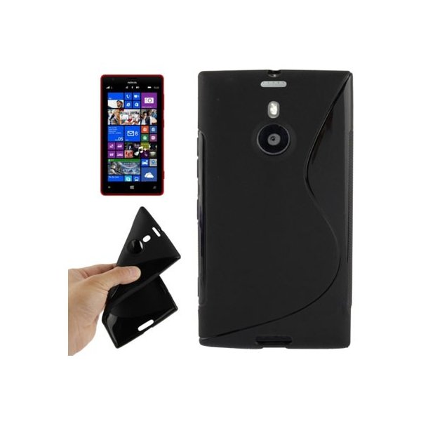 CUSTODIA GEL TPU SILICONE DOUBLE per NOKIA LUMIA 1520 COLORE NERO