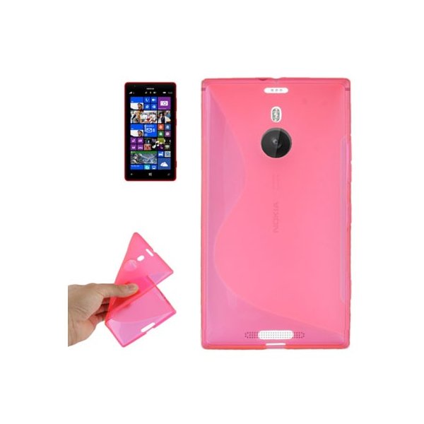 CUSTODIA GEL TPU SILICONE DOUBLE per NOKIA LUMIA 1520 COLORE ROSA