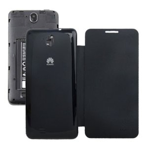 CUSTODIA FLIP COVER ORIZZONTALE per HUAWEI ASCEND G606 COLORE NERO