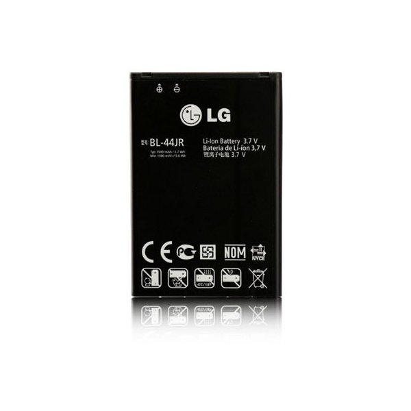 BATTERIA ORIGINALE LG BL-44JR per P940 PRADA 3.0, SU880 OPTIMUS EX, KU5400 1540 mAh LI-ION BULK