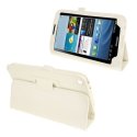 CUSTODIA BOOK PELLE per SAMSUNG GALAXY TAB 3 8.0, SM-T310, SM-T311, SM-T315, 8" POLLICI CON STAND E PORTA PENNA COLORE BIANCO