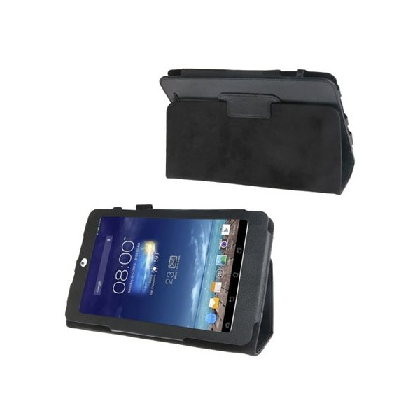 CUSTODIA BOOK PELLE per ASUS MEMO PAD 8, ME180A, 8" POLLICI CON STAND E PORTA PENNA COLORE NERO