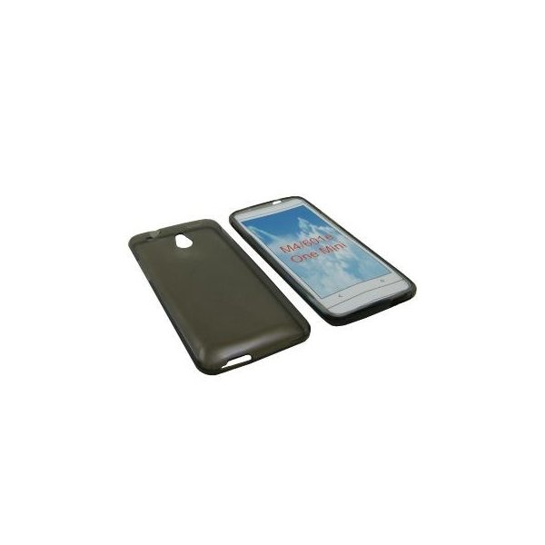 CUSTODIA GEL TPU SILICONE per HTC ONE MINI, M4 COLORE NERO