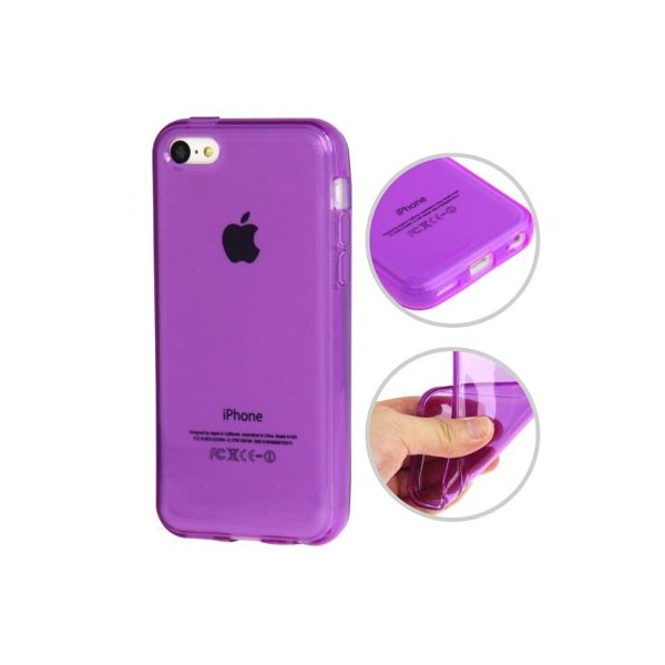 CUSTODIA GEL TPU SILICONE per APPLE IPHONE 5c COLORE VIOLA