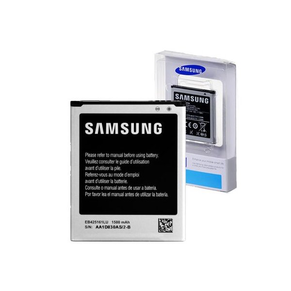 BATTERIA ORIGINALE SAMSUNG EB425161LU per I8160 GALAXY ACE 2, S7562 GALAXY S DUOS, S7560 GALAXY TREND 1500 mAh LI-ION BLISTER