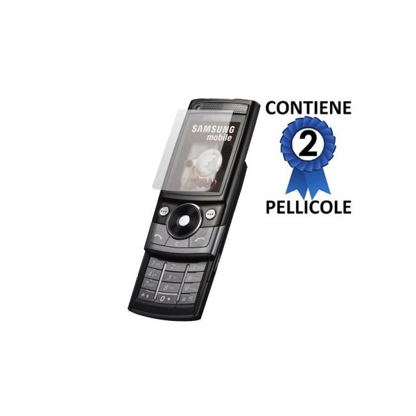 PELLICOLA PROTEGGI DISPLAY SAMSUNG G600 CONFEZIONE 2 PEZZI