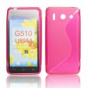 CUSTODIA GEL TPU SILICONE DOUBLE per HUAWEI ASCEND G510, U8951 DAYTONA COLORE ROSA