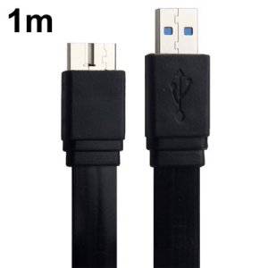 CAVO MICRO USB 3.0 PIATTO - LUNGHEZZA 1 MT COLORE NERO