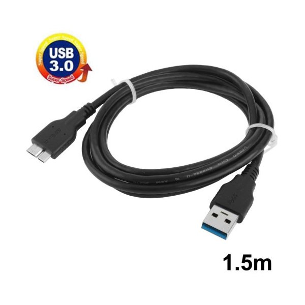 CAVO MICRO USB 3.0 - LUNGHEZZA 1,5 MT COLORE NERO