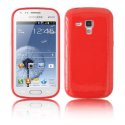 CUSTODIA GEL TPU SILICONE LUCIDA per SAMSUNG S7562 GALAXY S DUOS, S7560 GALAXY TREND, S7580 COLORE ROSSO