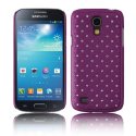 CUSTODIA BACK RIGIDA CON BRILLANTINI per SAMSUNG I9190 GALAXY S4 MINI, I9192, I9195 COLORE VIOLA