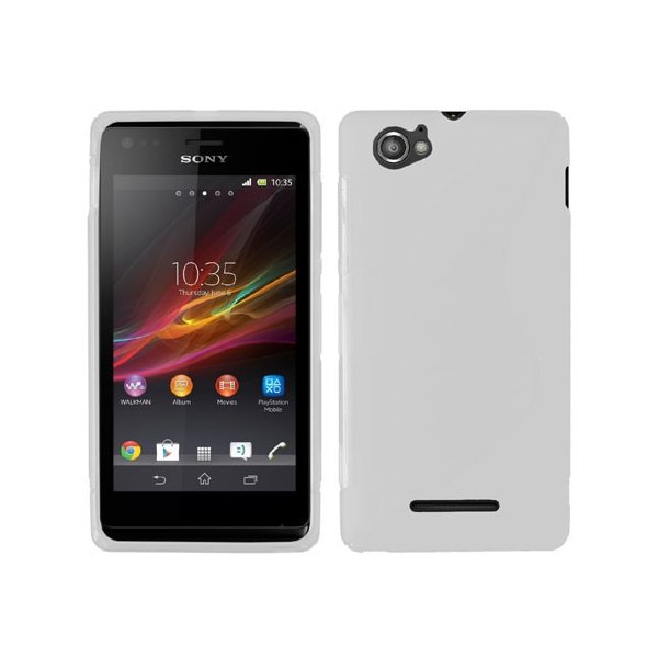 CUSTODIA BACK RIGIDA per SONY XPERIA M, C1904, C1905, C2004, C2005 COLORE BIANCO