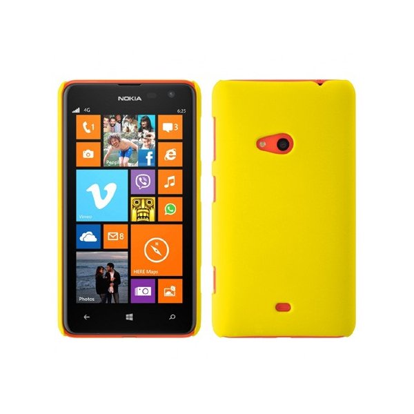 CUSTODIA BACK RIGIDA per NOKIA LUMIA 625 COLORE GIALLO