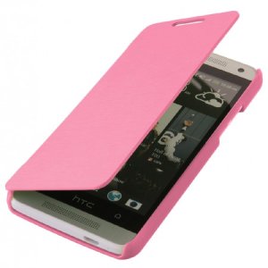 CUSTODIA FLIP ORIZZONTALE per HTC ONE MINI, M4 COLORE ROSA