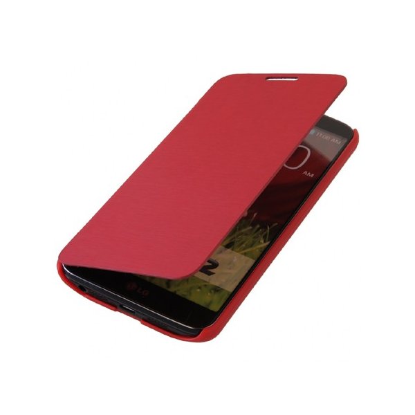 CUSTODIA FLIP ORIZZONTALE per LG OPTIMUS G2, D802, D802TA, D803 COLORE ROSSO