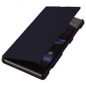 CUSTODIA FLIP ORIZZONTALE per SONY XPERIA Z1, C6902, C6903, C6906, C6943, L39H, HONAMI COLORE BLU