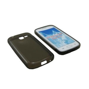 CUSTODIA GEL TPU SILICONE per SAMSUNG S7260 GALAXY STAR PRO, S7262 GALAXY STAR PLUS COLORE NERO