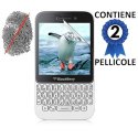 PELLICOLA PROTEGGI DISPLAY ANTI IMPRONTA per BLACKBERRY Q5 CONFEZIONE 2 PEZZI