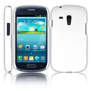 CUSTODIA BACK RIGIDA per SAMSUNG I8190 GALAXY S3 MINI, I8200 GALAXY S3 MINI VE COLORE BIANCO