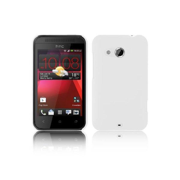 CUSTODIA BACK RIGIDA per HTC DESIRE 200 COLORE BIANCO