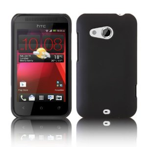 CUSTODIA BACK RIGIDA per HTC DESIRE 200 COLORE NERO