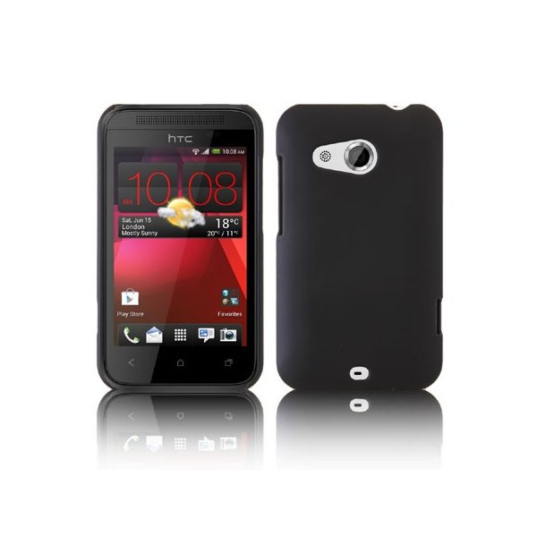 CUSTODIA BACK RIGIDA per HTC DESIRE 200 COLORE NERO