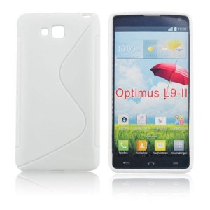 CUSTODIA GEL TPU SILICONE DOUBLE per LG OPTIMUS L9 II, D605 COLORE BIANCO