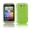 CUSTODIA GEL TPU SILICONE LUCIDA per HTC WILDFIRE S, PG76110 COLORE VERDE