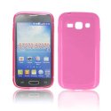 CUSTODIA GEL TPU SILICONE LUCIDA per SAMSUNG S7270 GALAXY ACE 3, S7272, S7275 COLORE ROSA