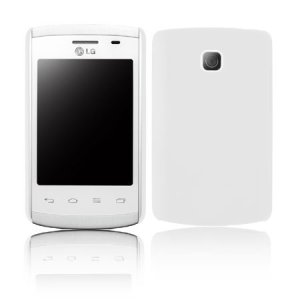 CUSTODIA BACK RIGIDA per LG OPTIMUS L1 II, E410 COLORE BIANCO