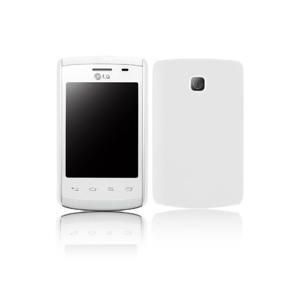 CUSTODIA BACK RIGIDA per LG OPTIMUS L1 II, E410 COLORE BIANCO