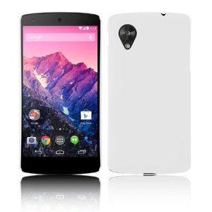 CUSTODIA per LG NEXUS 5 (D820) BACK RIGIDA COLORE BIANCO