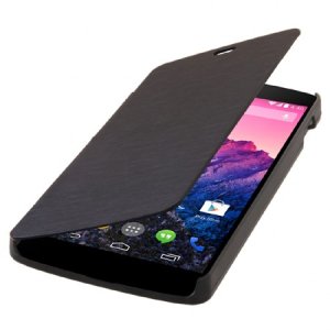 CUSTODIA per LG NEXUS 5 (D820) FLIP ORIZZONTALE COLORE NERO