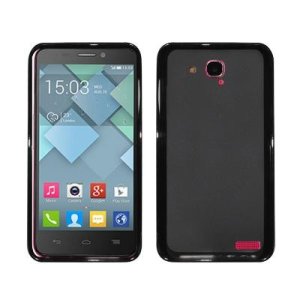 CUSTODIA GEL TPU SILICONE per ALCATEL ONE TOUCH 6034 IDOL S COLORE NERO