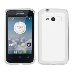 CUSTODIA GEL TPU SILICONE per VODAFONE 975, SMART 3 COLORE BIANCO