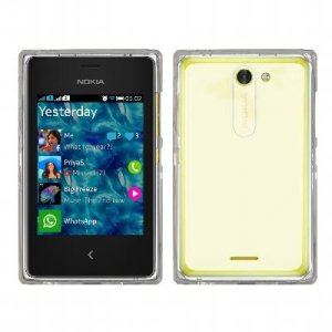 CUSTODIA GEL TPU SILICONE per NOKIA ASHA 502 COLORE BIANCO