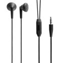 AURICOLARE STEREO con CONNETTORE JACK 3,5mm - TASTO DI RISPOSTA COLORE NERO ORIGINALE BLACKBERRY HDW-44306-001 BULK