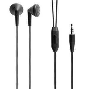 AURICOLARE STEREO con CONNETTORE JACK 3,5mm - TASTO DI RISPOSTA COLORE NERO ORIGINALE BLACKBERRY HDW-44306-001 BULK