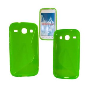 CUSTODIA GEL TPU SILICONE per SAMSUNG I8260 GALAXY CORE, I8262 GALAXY CORE DUOS COLORE VERDE