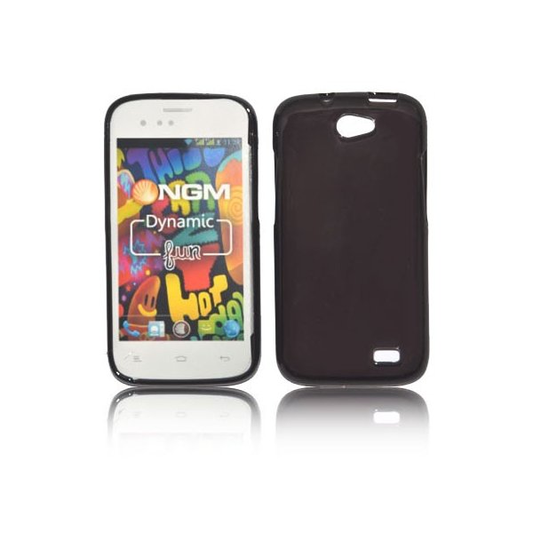 CUSTODIA GEL TPU SILICONE per NGM DYNAMIC FUN COLORE NERO